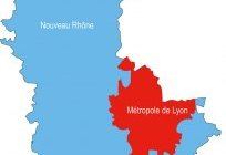Carte de la Métropole et du Nouveau Rhône